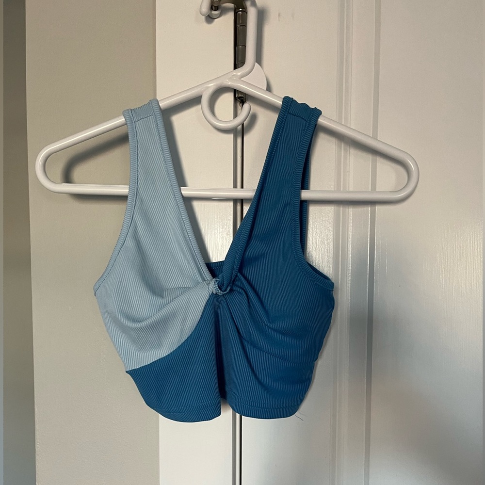 SHEIN multiple color knot cropped top